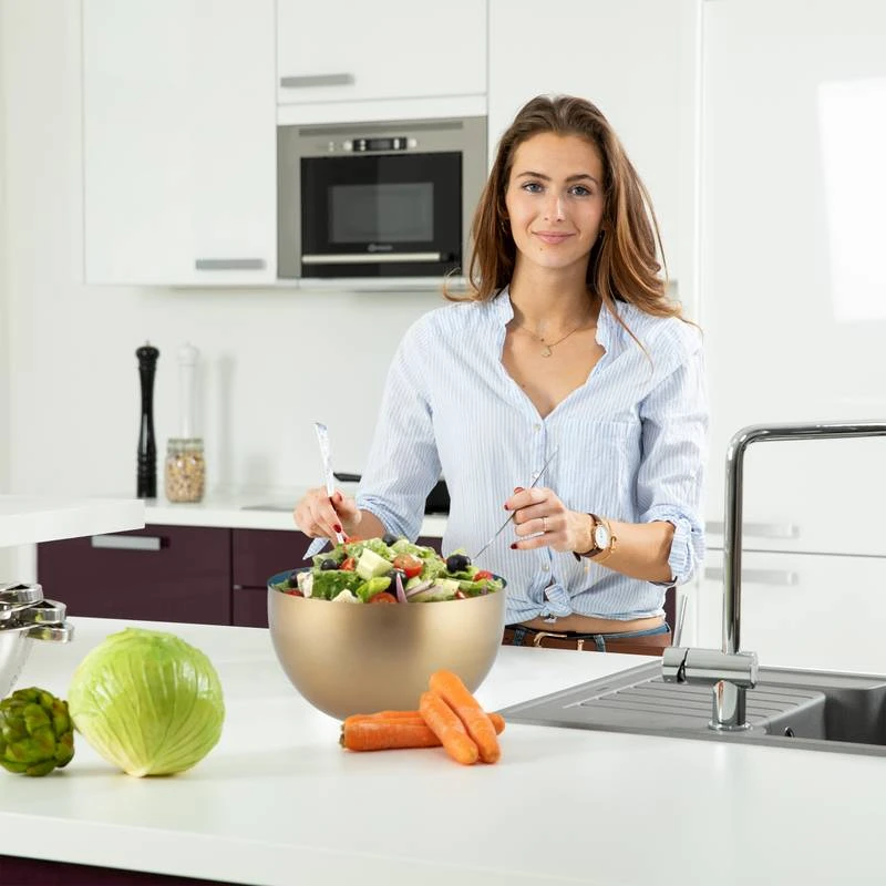 Saladier Vert-doré En Lot De 4 10 Saladier Vert-doré En Lot De 4 – Image 10