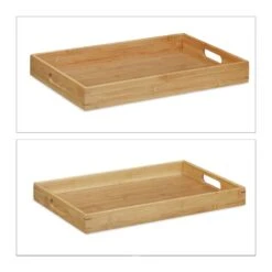 Plateau De Service Bambou Lot De 2 Bois 14 Plateau De Service Bambou Lot De 2 Bois -ELO Soldes Boutique 0f55ac63a22c45e894196102f4c7d630