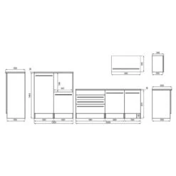 Cuisine équipée Pattburg I -ELO Soldes Boutique 1000164659 220531 500 SKETCH DETAILS P000000001000164659 sketch