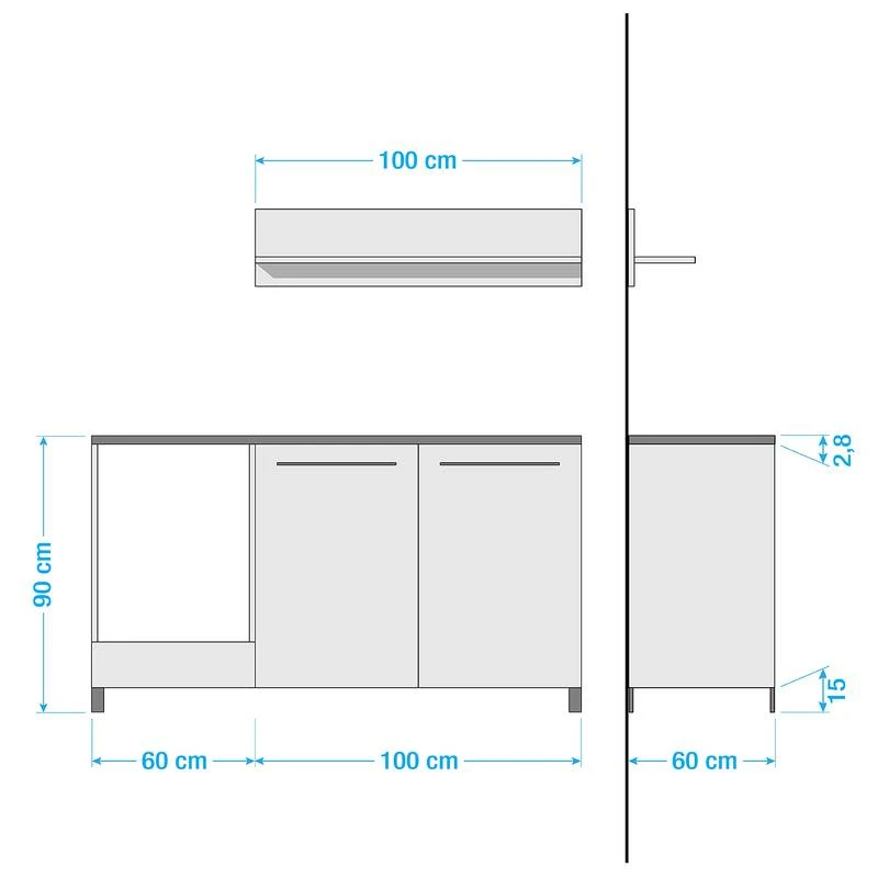 Cuisine équipée Kavola (2 éléments) 12 Cuisine équipée Kavola (2 éléments) – Image 12