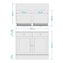 Meuble Bas Cuisine Lillehammer I 33 Meuble Bas Cuisine Lillehammer I -ELO Soldes Boutique 1000216114 200617 14095500010 SKETCH DETAILS P000000001000216114 sketch