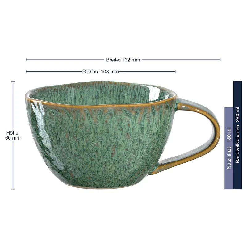 Leonardo Tasses En Céramique Matera (lot De 4) 7 Leonardo Tasses En Céramique Matera (lot De 4) – Image 7