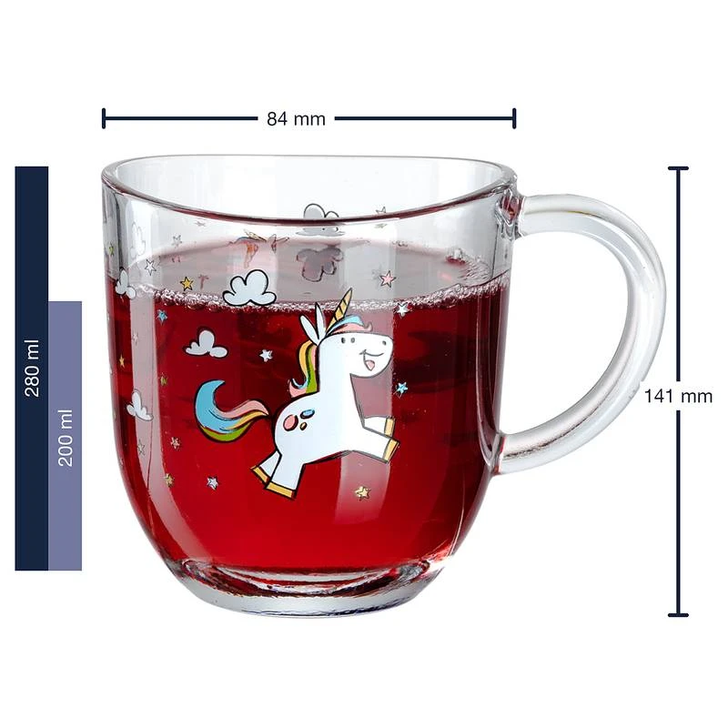 Leonardo Tasses Bambini Licorne (lot De 6) 4 Leonardo Tasses Bambini Licorne (lot De 6) – Image 4