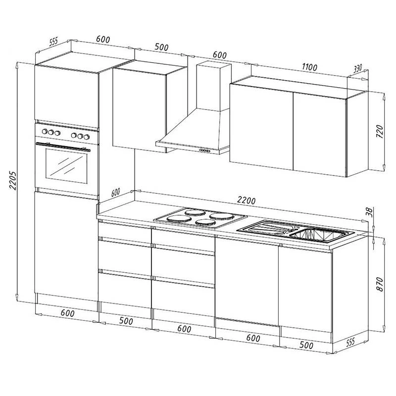 Cuisine équipée Melano II (9 éléments) 16 Cuisine équipée Melano II (9 éléments) – Image 16