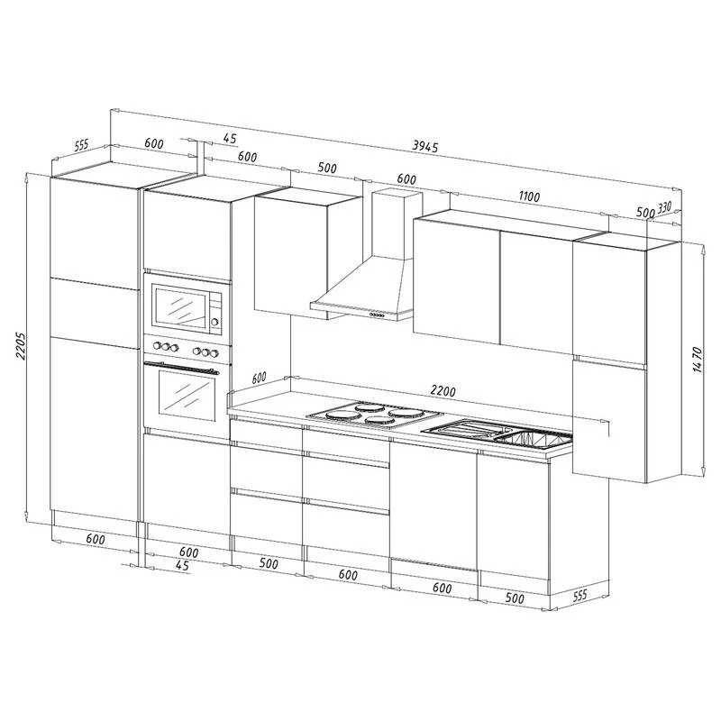 Cuisine équipée Melano IV (10 éléments) 16 Cuisine équipée Melano IV (10 éléments) – Image 16
