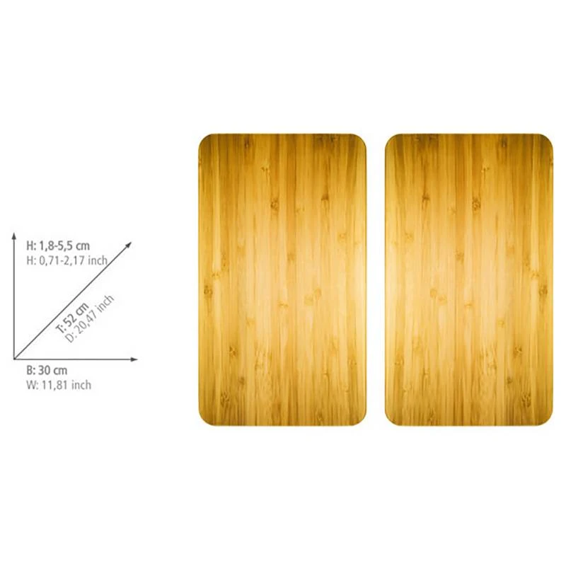Wenko Couvre-plaques Faux Bois (2 él.) 4 Wenko Couvre-plaques Faux Bois (2 él.) – Image 4