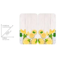 Wenko Couvre-plaques Citrons (2 él.) -ELO Soldes Boutique 1000274136 210618 14064300390 SKETCH DETAILS P000000001000274136 sketch