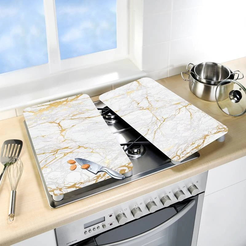 Wenko Couvre-plaques Marbrures (2 él.) 3 Wenko Couvre-plaques Marbrures (2 él.) – Image 3