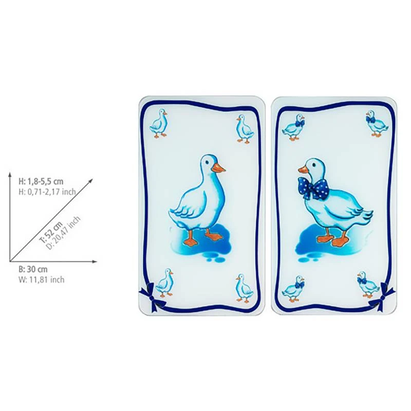 Wenko Couvre-plaques Oies (2 él.) 4 Wenko Couvre-plaques Oies (2 él.) – Image 4