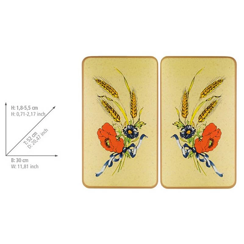 Wenko Couvre-plaques Bleuets (2 él.) 4 Wenko Couvre-plaques Bleuets (2 él.) – Image 4