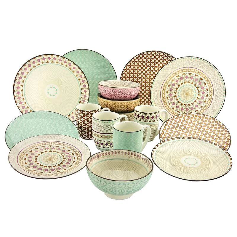 Service De Table MANDALA (16 éléments) 1 Service De Table MANDALA (16 éléments)