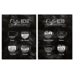 Protège-plaque De Cuisson Menu Ardoise