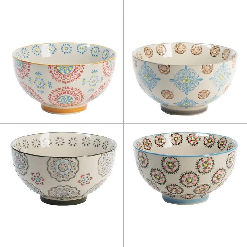 Coffret De 4 Bols Bohème 1 Coffret De 4 Bols Bohème