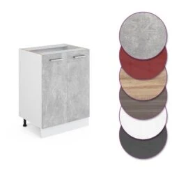 Meuble Bas R-Line 60cm Béton/blanc 8 Meuble Bas R-Line 60cm Béton/blanc -ELO Soldes Boutique 16276cd38f8e4266a362a4393a2d2edb