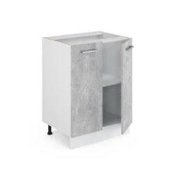 Meuble Bas R-Line 60cm Béton/blanc 7 Meuble Bas R-Line 60cm Béton/blanc -ELO Soldes Boutique 214db5fc77db4695a5ca55caa099a2bf