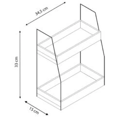 Étagère Artur à 2 Niveaux 7 Étagère Artur à 2 Niveaux -ELO Soldes Boutique 219293b897814ca5861f4cefebc8b3a3