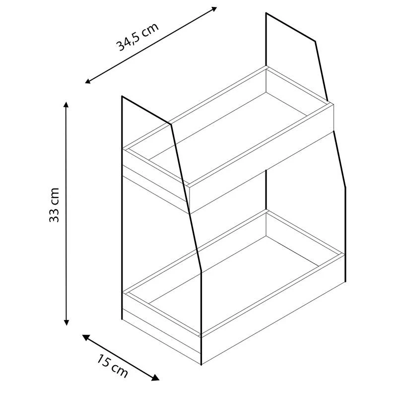 Étagère Artur à 2 Niveaux 4 Étagère Artur à 2 Niveaux – Image 4