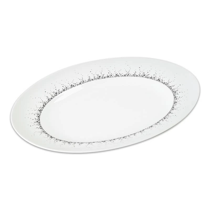 Plat Ovale Boréalis Gris 1 Plat Ovale Boréalis Gris
