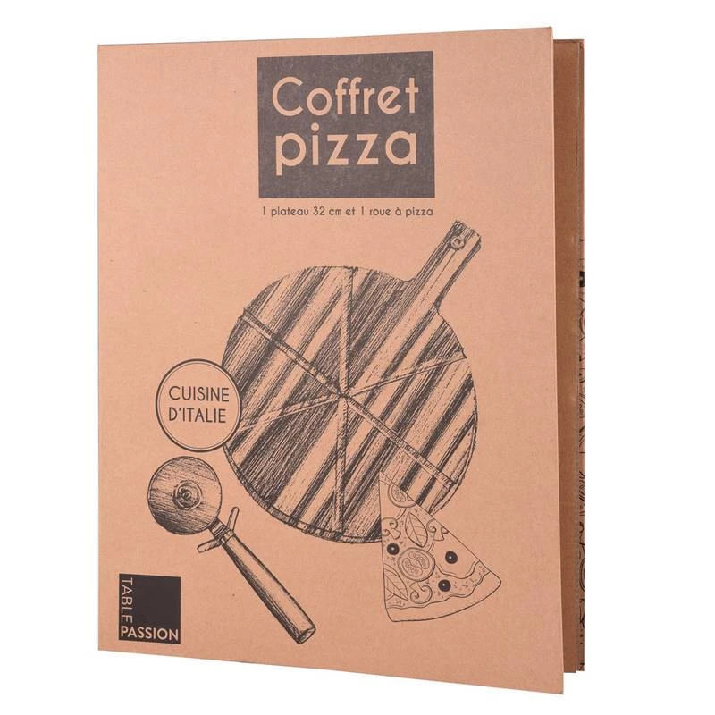 Coffret Pizza 2 Pièces (plat + Roulette) 2 Coffret Pizza 2 Pièces (plat + Roulette) – Image 2