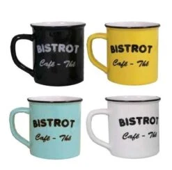 Set 4 Mugs Brasserie Bistrot (Lot De 4)