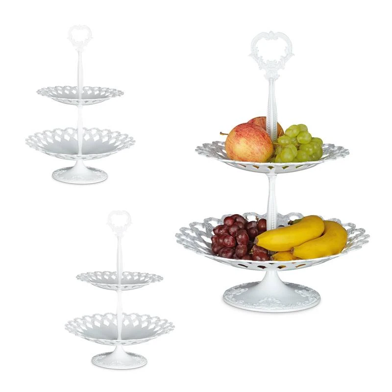 Serviteur à Gâteaux Présentoir Lot De 3 1 Serviteur à Gâteaux Présentoir Lot De 3