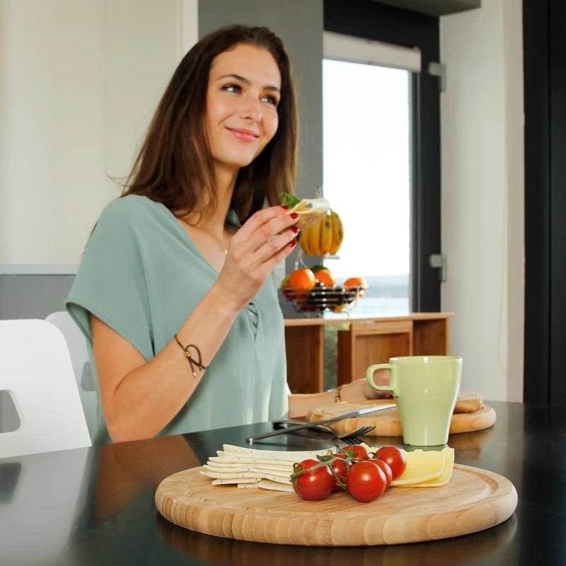 Planche Petit-déjeuner Bambou Set 30 Cm 2 Planche Petit-déjeuner Bambou Set 30 Cm – Image 2