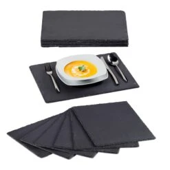 Assiettes En Ardoise 30x40 Cm Lot De 12 -ELO Soldes Boutique 31d7ec0a835c4594b29531ce194d4a14