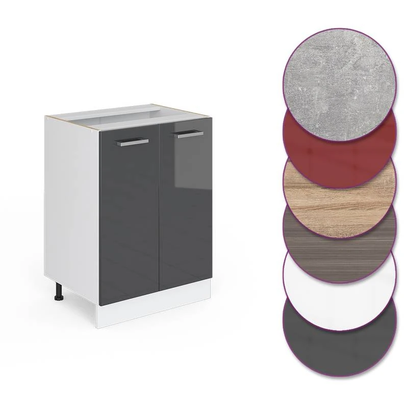 Meuble Bas R-Line 60cm Anthracite 2 Meuble Bas R-Line 60cm Anthracite – Image 2