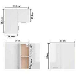 VIDAXL Armoire D'angle Suspendue -ELO Soldes Boutique 446833e40f5140899a16fa5936687107