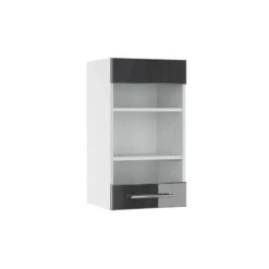 Meuble Haut Vitré Fame Blanc Brillant -ELO Soldes Boutique 446c7a26a6db436abe6d3d696ba81f8e