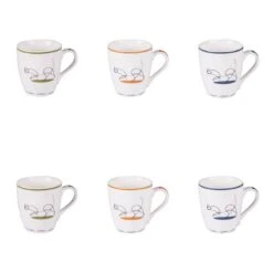 Coffret De 6 Tasses Gato