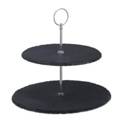 Présentoir Apéritif Ardoise 2 étages 13 Présentoir Apéritif Ardoise 2 étages -ELO Soldes Boutique 456ec4c164144ed9b595fd6e3da48687