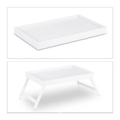2x Tablettes De Lit Bambou Blanc Service -ELO Soldes Boutique 485a6660d96140e9b661f0452832d483
