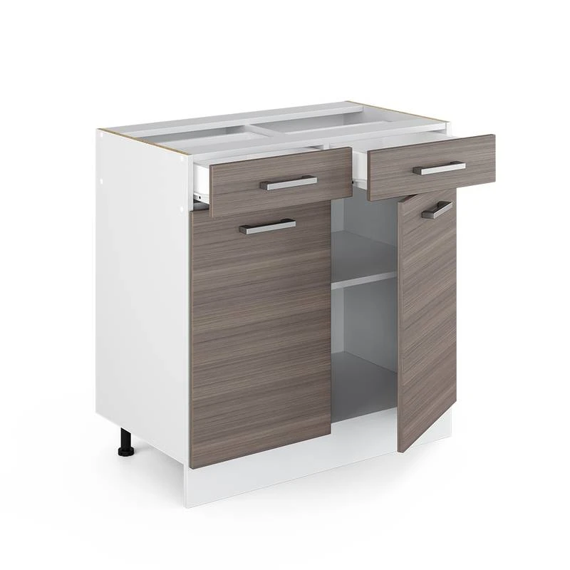 Meuble Bas R-Line 80cm Gris élégant 3 Meuble Bas R-Line 80cm Gris élégant – Image 3