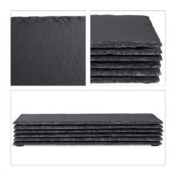 Assiettes En Ardoise 30x20 Cm Lot De 6 -ELO Soldes Boutique 4b9cf7ae4e104378a0bab5aeac39e965