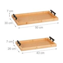 Plateau De Service En Lot De 2 -ELO Soldes Boutique 4c5e59f4e36f4ff6bf8f7aabdfb707ba