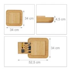 Plateau Fromage Bambou 10 Accessoires -ELO Soldes Boutique 4e9c4cc3762b48aba7bfe1e2465406d7