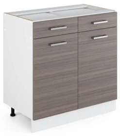 Meuble Bas R-Line 80cm Gris élégant