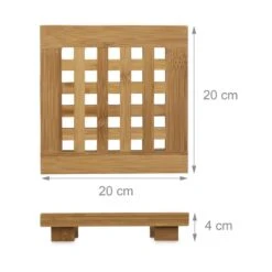 Dessous De Plat En Bambou Carré -ELO Soldes Boutique 51291a1ec15d4166a937444983eb4e6b