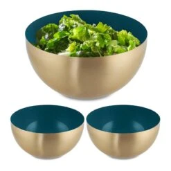 Saladier Rouge-doré En Lot De 3 34 Saladier Rouge-doré En Lot De 3 -ELO Soldes Boutique 5535ee2592ab404487b578c4259e2725