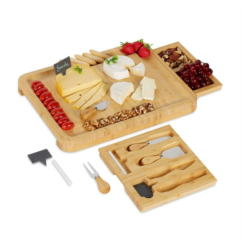 Plateau Fromage Bambou Lot 9 Accessoires 1 Plateau Fromage Bambou Lot 9 Accessoires