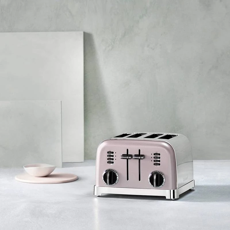 Cuisinart Toaster Vintage 4 Tranches Rose 2 Cuisinart Toaster Vintage 4 Tranches Rose – Image 2