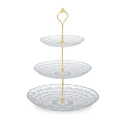 Présentoir à Gâteaux à 3 étages En Verre 12 Présentoir à Gâteaux à 3 étages En Verre -ELO Soldes Boutique 59134df954064f05b4531e3fdac9cb2c