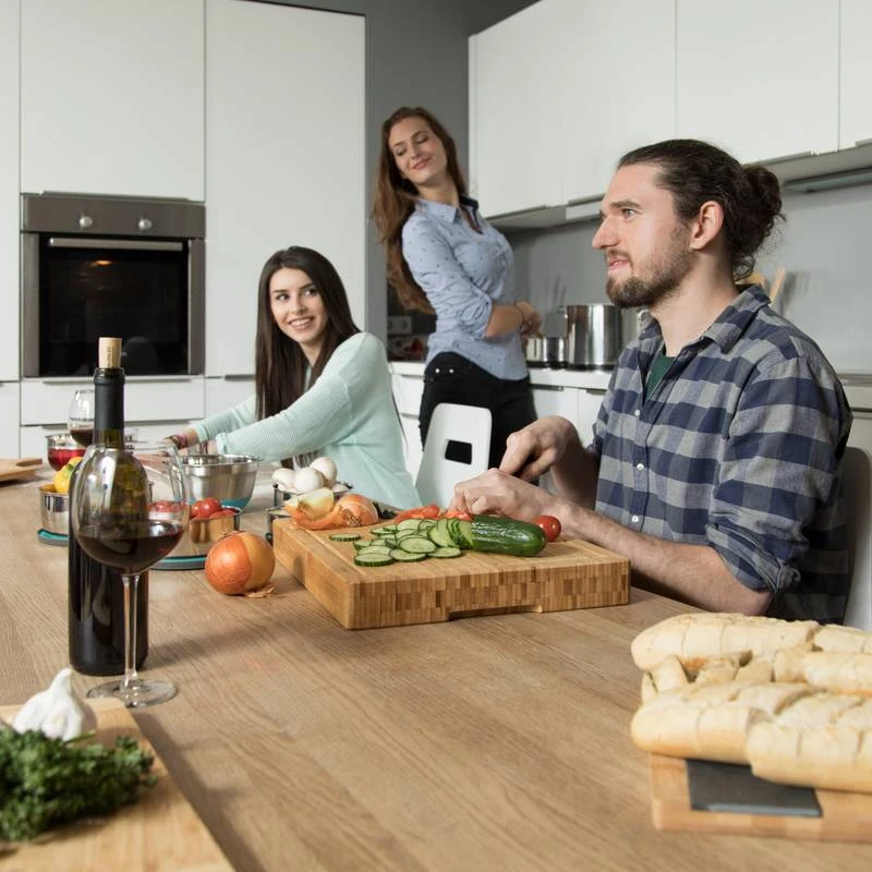 Lot De 2 Planches à Découper Bambou 2 Lot De 2 Planches à Découper Bambou – Image 2