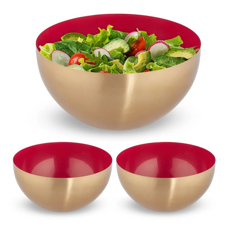 Saladier Vert-doré En Lot De 3 13 Saladier Vert-doré En Lot De 3 – Image 13