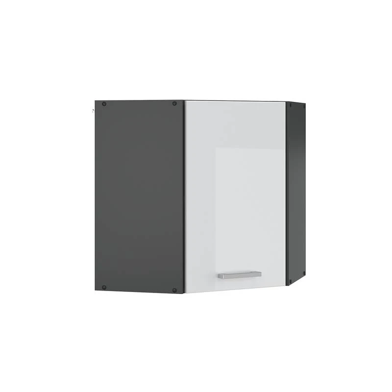 Meuble Haut D'angle R-Line 57cm Bordeaux 4 Meuble Haut D'angle R-Line 57cm Bordeaux â Image 4