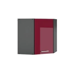Meuble Haut D'angle R-Line 57cm Bordeaux