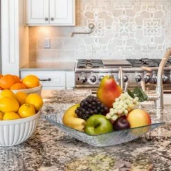 Saladier Carré En Verre -ELO Soldes Boutique 658676eda2d040ebb3a4525ba96d1034