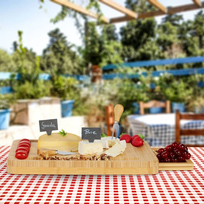 Plateau Fromage Bambou Lot 9 Accessoires 2 Plateau Fromage Bambou Lot 9 Accessoires – Image 2
