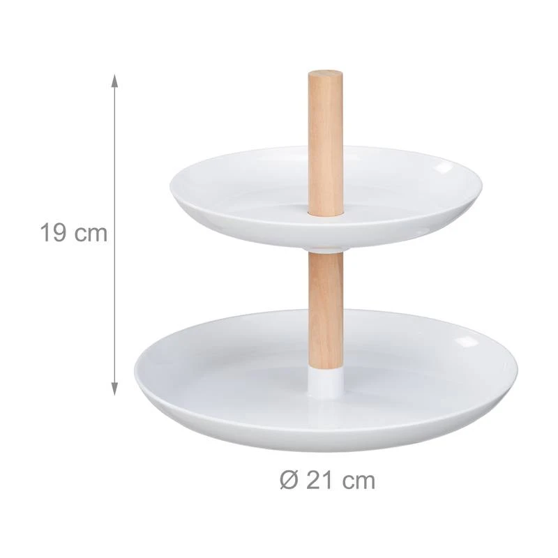Serviteur à Gâteaux En Plastique & Bois 8 Serviteur à Gâteaux En Plastique & Bois – Image 8